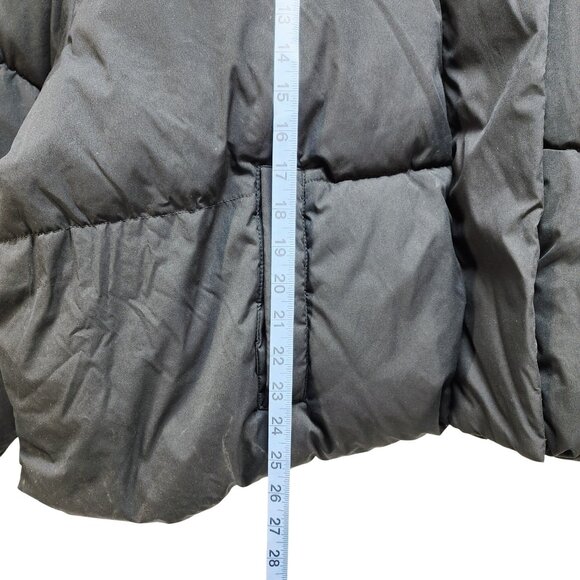 Black Puffer Jacket Size 5X Plus Size Womens Outerwear Warm Cozy Winter Coat - Picture 4 of 10